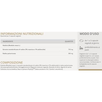 Solgar Rhodiola Root Extract 60 Vegetable Capsules - Stress Support - Standardized Full Potency (SFP) - Non-GMO Vegan Gluten Free Dairy Free Kosher