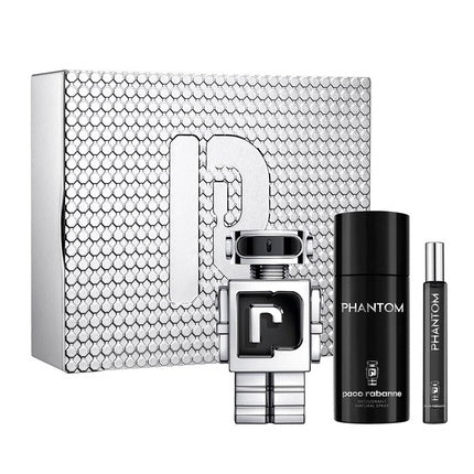 Paco Rabanne Phantom Men Gift Set - Eau De Toilette Spray 100ml, Deodorant Spray 150ml, Eau De Toilette 10ml
