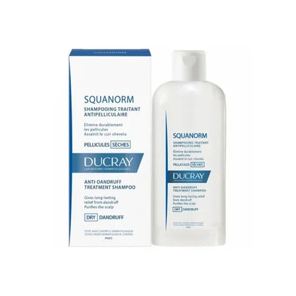 Ducray Squanorm Treatment Shampoo For Dry Dandruff 200 Ml