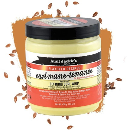 Aunt Jackies Flaxseed Mane Tenance Defining Curl Whip 426g/15oz