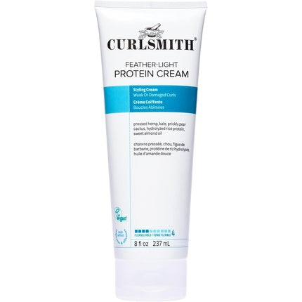 Curlsmith Featherlight Protein Cream Hair Styling Cream for Weak Damaged Hair