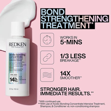 Redken Acidic Perfecting Concentrate Intensive Treatment with Heat Protection for Damaged Hair 150ml