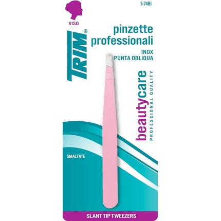 Trim 5-74 Bi Tweezers Stainless Steel Colored Oblique Tip 180g