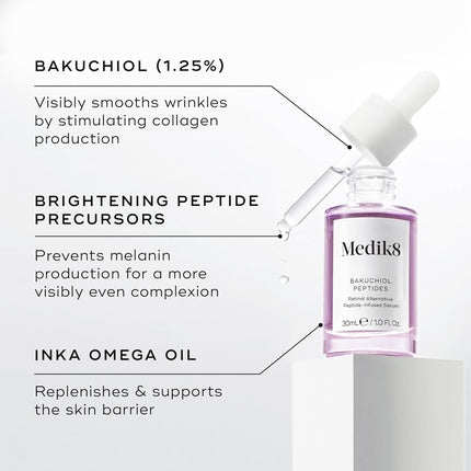 Medik8 Bakuchiol Peptides Retinol Alternative Peptide-Infused Serum 1.25