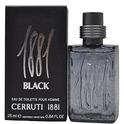 Nino Cerruti 1881 Black Eau De Toilette Spray 0.84oz 25ml for Men