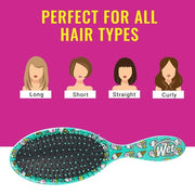 WetBrush Original Detangler Hairbrush UltraSoft Bristles Ergonomic Handle Hello Kitty Candy Jar Blue