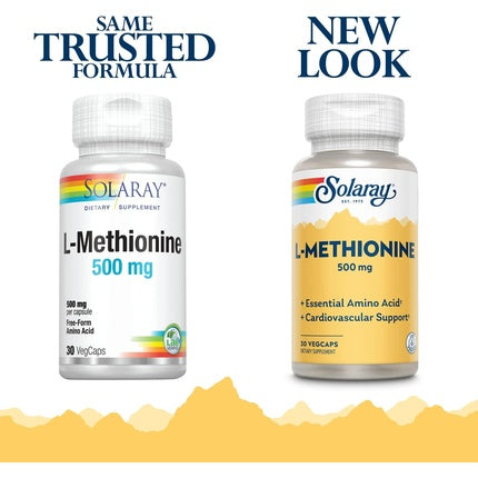 Solaray L-Methionine Supplement 30 Count