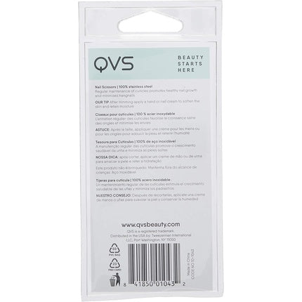 QVS Curved Cuticle Scissors Extra Fine 0.3 Ounce