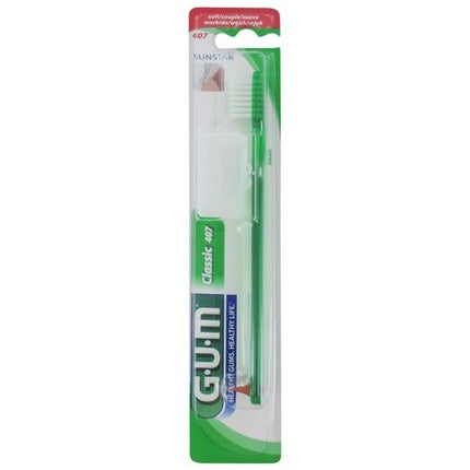 Gum Classic Toothbrush 407 Dome Cut Medium Bristles