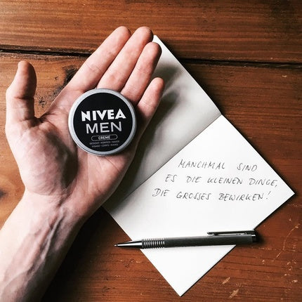 NIVEA MEN Nourishing Skin Cream for Intensive Moisture - Ideal for Body, Face, and Hands - Light Formula with Vitamin E 30ml