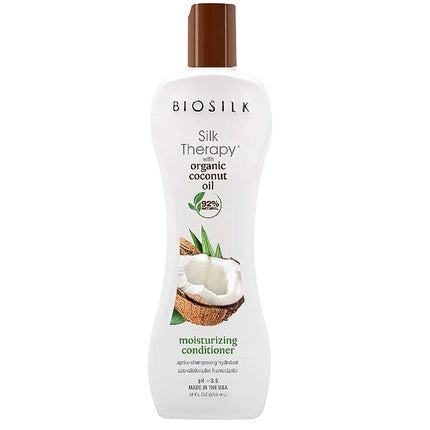 BioSilk Silk Therapy Organic Coconut Oil Moisturizing Conditioner 355ml