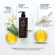 Saphira Hydrating Leave In Mud Styling and Healing Conditioner for Dry Damaged Hair 8.5 Fl Oz