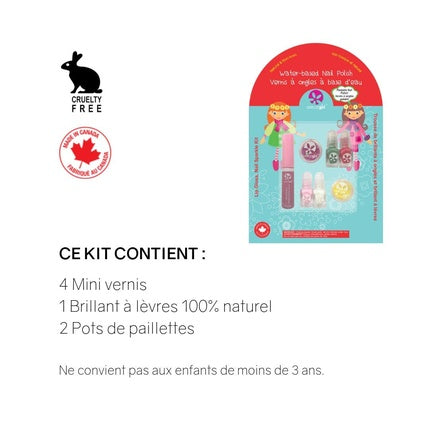 Lip Gloss Nail Sparkle Kit