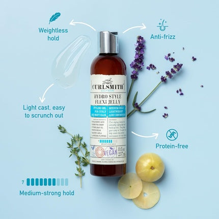 Curlsmith Hydro Style Flexijelly Vegan Defining Gel for Wavy and Curly Hair