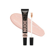 Nudestix NudeFix Cream Concealer Lightweight Liquid Natural Finish Makeup Hydrating Brightening Under Eye Dark Circle Corrector Reduces Redness and Blemishes Shade Nude 2 0.34 fl oz 10 ml