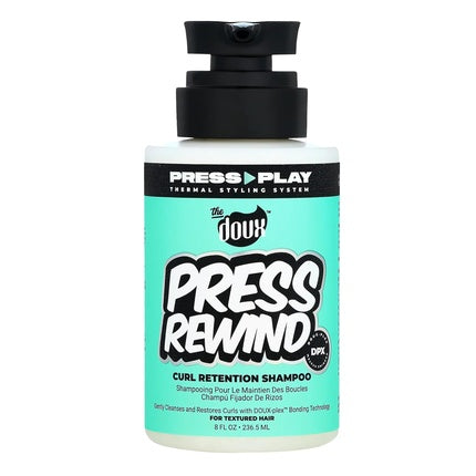 The Doux Press Rewind Curl Retention Shampoo for Cleansing and Restoring Curly Hair