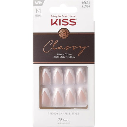 KISS Classy Nails Silk Dress Pink 1 Count