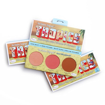 theBalm Voyage Tropics Powder Trio with 2 Blushes and 1 Bronzer