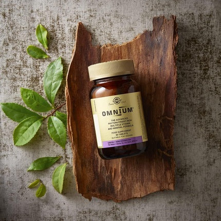 Solgar Omnium Tablets Food Supplement 90 Tablets - 47 Active Ingredients with N-Acetyl-L-Cysteine, Vitamin A and Flavonoids - Vegan