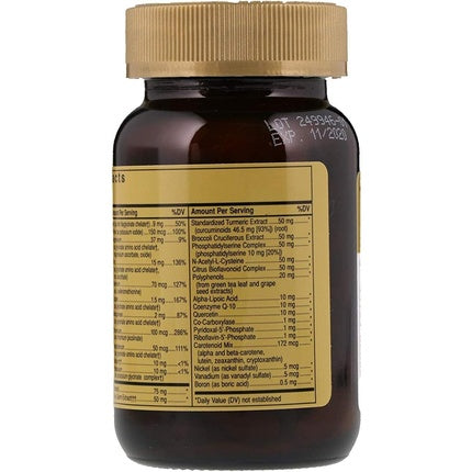 Solgar Omnium Phytonutrient Complex Multiple Vitamin & Mineral Formula 60 Tablets