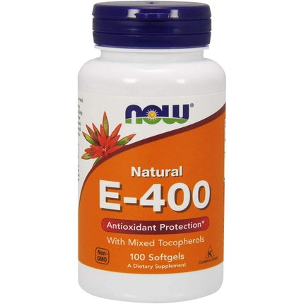 Now Foods Vitamin E-400 Natural Mixed Tocopherols Softgels 100 Count