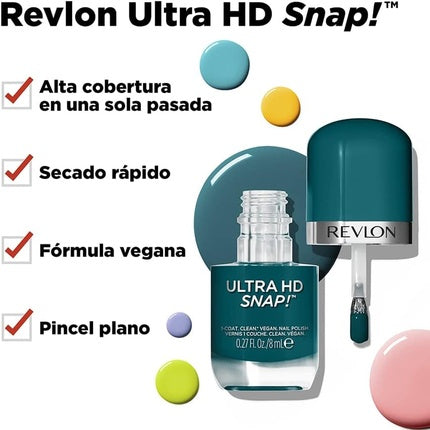 Revlon Ultra HD Snap Nail Polish Quick Drying One-Coat Full Coverage Colour 8ml Daredevil 023