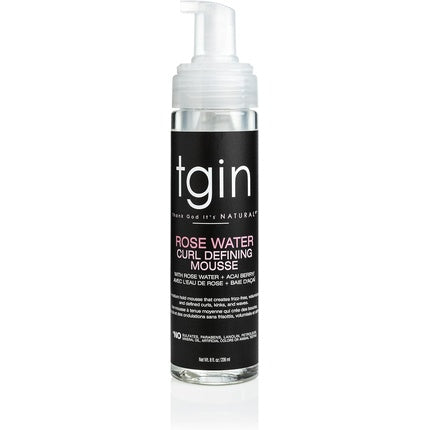 Tgin Rose Water Defining Mousse for Natural Hair - Curls and Waves - Low Porosity