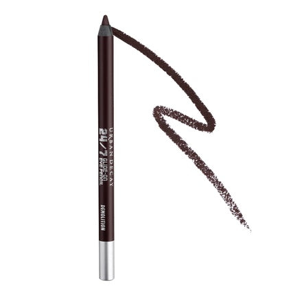 Urban Decay 24/7 Glide-On Waterproof Eyeliner Pencil Smudge-Proof 16HR Wear Long-Lasting Ultra-Creamy Blendable Formula Sharpenable Tip Demolition Matte Deep Brown
