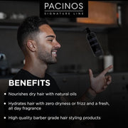 Pacinos Conditioner Moisturize & Control Frizz Water Based Formula with Argan Oil, Sunflower Seed, Sweet Almond & Jojoba Essential Oil
