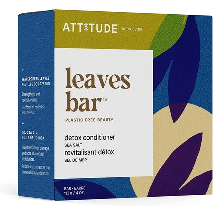 ATTITUDE Hair Conditioner Bar Plant and Mineral-Based Plastic-Free Beauty Care 113g Sea Salt