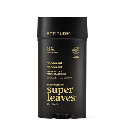 Attitude Aluminum-Free Deodorant for Men with 95% Natural Origin Ingredients