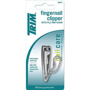 Trim Nail Clipper with File and Chain