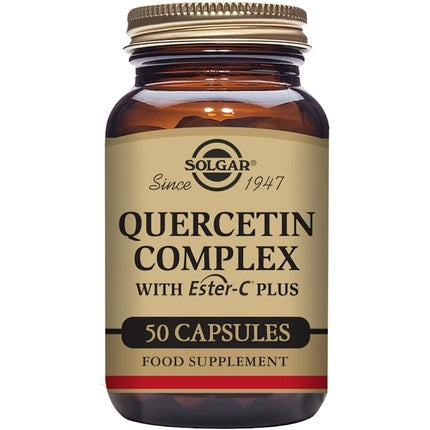 Solgar Quercetin Complex Vegetable Capsules - Supports Immunity and Protects from Oxidative Stress - With Ester Vitamin C and Bromelain - Vegan and Gluten Free