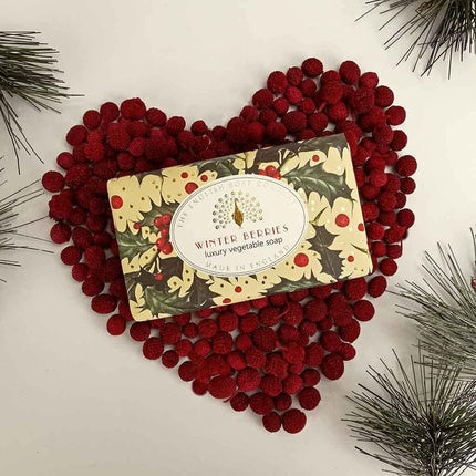 The English Soap Company Festive Soap Bar 190g Winter Berries Vanilla