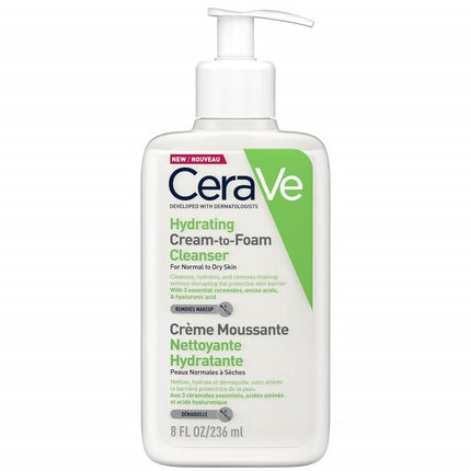 Cerave Moisturizing Cleansing Foam For Normal And Dry Skin 236ml