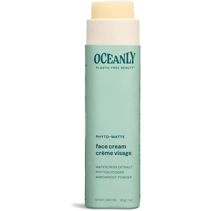 ATTITUDE Oceanly Face Cream Stick EWG Verified Plant and Mineral-Based Ingredients Vegan Skin Care Products PHYTO MATTE Unscented 30 grams