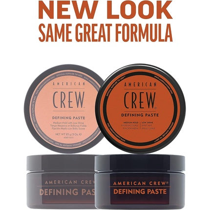American Crew Defining Paste Medium Hold Low Shine Hair Styling Wax for Men 85g