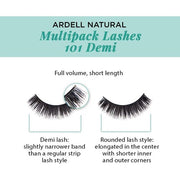 ARDELL Natural 101 Black False Eyelashes 4 Pack 25g
