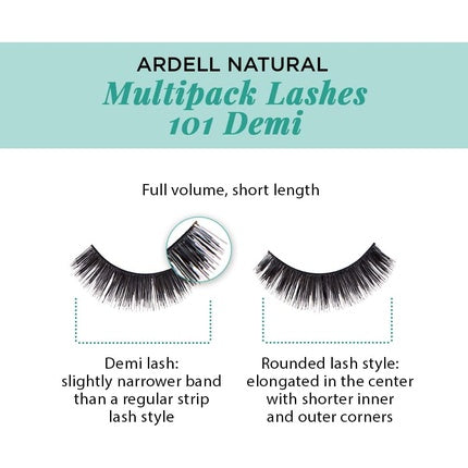 ARDELL Natural 101 Black False Eyelashes 4 Pack 25g