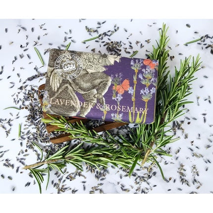 The English Soap Company Royal Botanical Gardens Kew Wrapped Soap Bar Luxury Lavender Shea Butter Soap Bar 240g Lavender & Rosemary