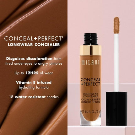 Milani Conceal + Perfect Longwear Concealer 5g 100 Pure Ivory