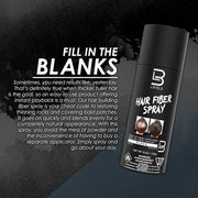 L3 Black Hair Fiber Spray Level 3 for Bald Spots and Thinning