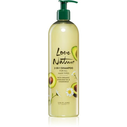 Oriflame Love Nature Organic Avocado Oil & Chamomile Shampoo Trattante 2 in 1 500 ml