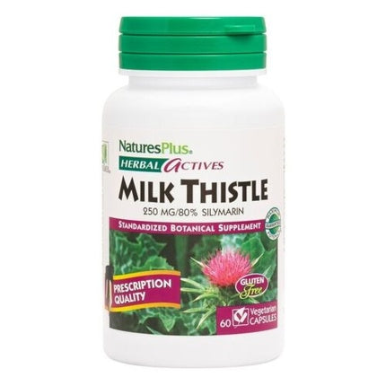 Nature's Plus Herbal Actives Milk Thistle 250mg 60 Capsules