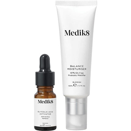 Medik8 Balance Moisturiser with Glycolic Acid Activator 60ml