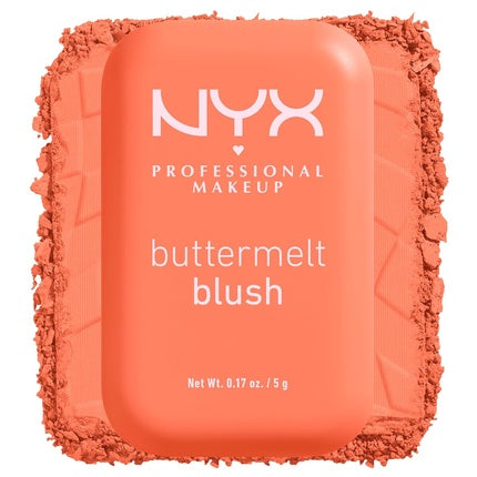 NYX PROFESSIONAL MAKEUP Buttermelt Powder Blush Fade and Transfer-Resistant Blush Vegan Formula Sooner The Butta 03 0.17 Ounce
