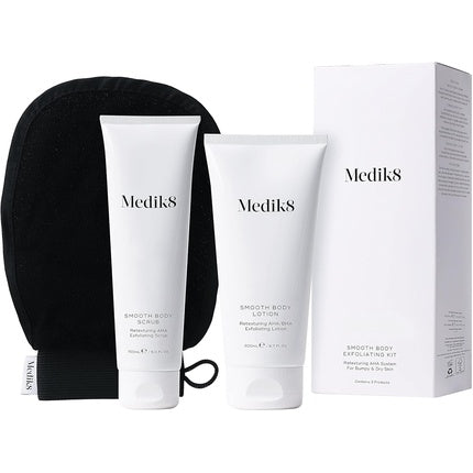 Medik8 Smooth Body Exfoliating Kit - AHA Exfoliating Scrub 150ml and Lotion 200ml