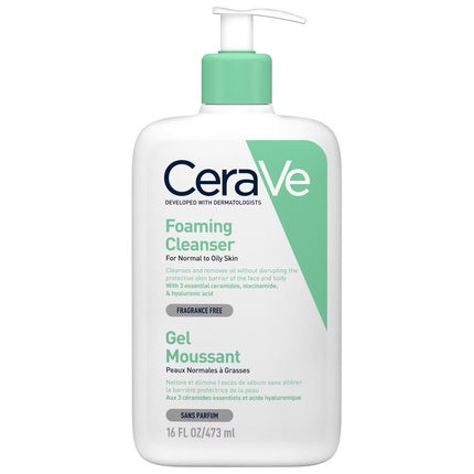 Cerave Foaming Cleanser For Normal To Oily Skin 473ml