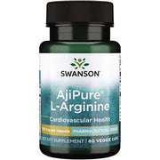 Swanson Ajipure L-Arginine Pharmaceutical Grade Amino Acid 500mg 60 Veg Capsules