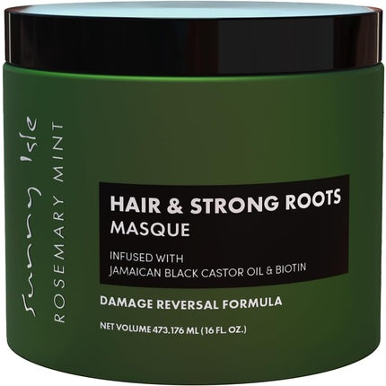 Sunny Isle Rosemary Mint Hair and Strong Roots Masque 16oz Infused with Biotin